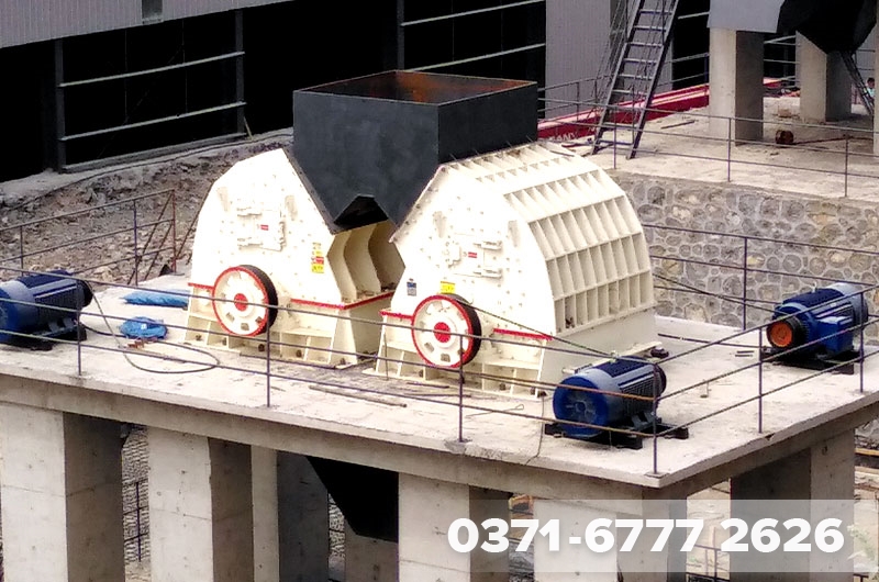 日产1500吨的建筑垃圾破碎机投入湖南城市建设中